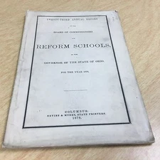 OHIO Reform Schools 1879 Original pamphlet