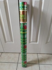 Vtg Papercraft Gloria Vanderbilt Christmas Foil Gift Wrapping USA Made 13 SQFT