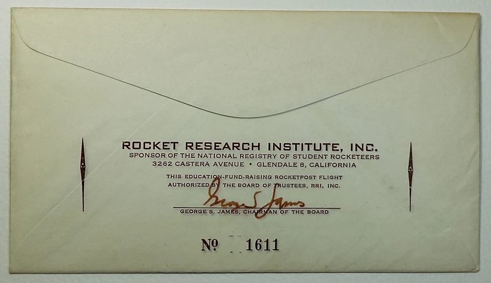 1964 Year of the Quiet Sun + 5th Anv. IGY SC #1107 - RRI Rocket Post Combo Cover - Image 2 of 2