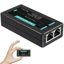 2port Gigabit Poe Extender 1 In 2 Out Indoor Poe Repeater Support Ieee802.3af/at