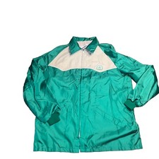 Swingster Vintage 70's Green Pioneer Seed Nylon Jacket Men's Large Made in USA