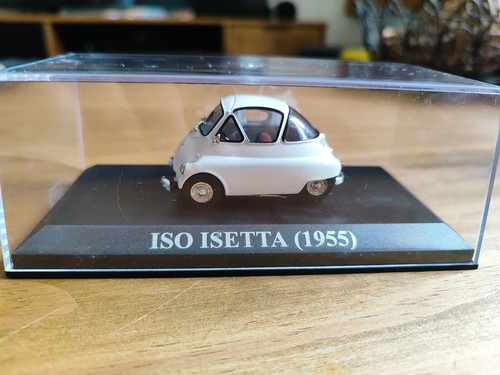 Ixo 1/43 - Iso Isetta 2 Tons Blanc/Orange - 1953 - Occasion Boîte