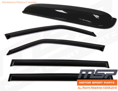 Rain Visors Deflector Out Channel & Sunroof 5pcs For 2006-2011 Hyundai Accent