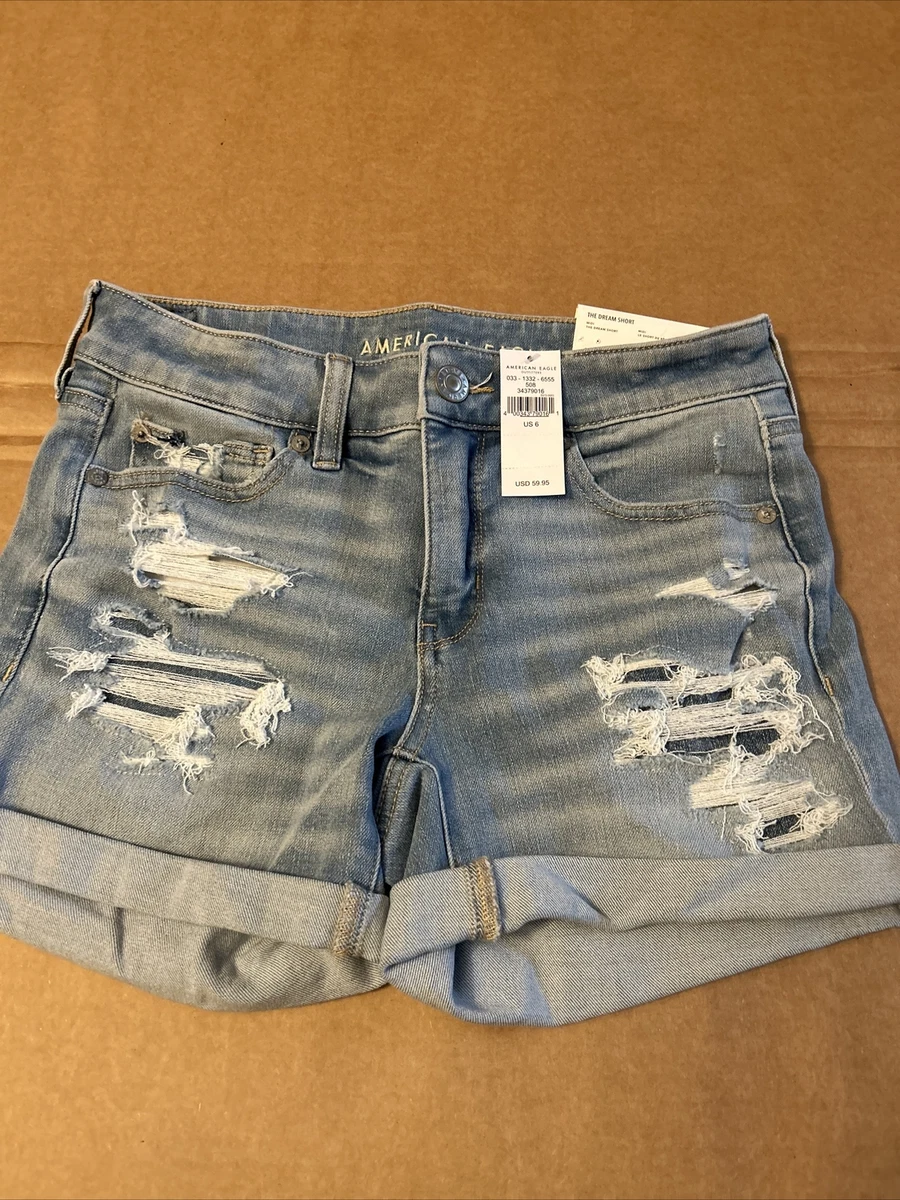 High-Waisted Denim Short