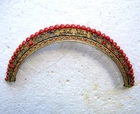 Regency Period tiara with classic face and carved coral beads