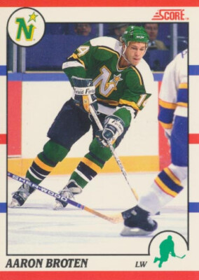 1990-91 Score Canadian #162 AARON BROTEN - Minnesota North Stars