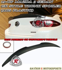 Fits 19-26 Mazda 3 4dr Sedan Ck-style Rear Trunk Spoiler Wing Abs