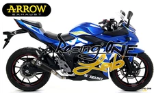 EXHAUST TERMINAL ARROW PRO-RACE DARK SUZUKI GSX 250 R 17 20 EURO4 APPROVED