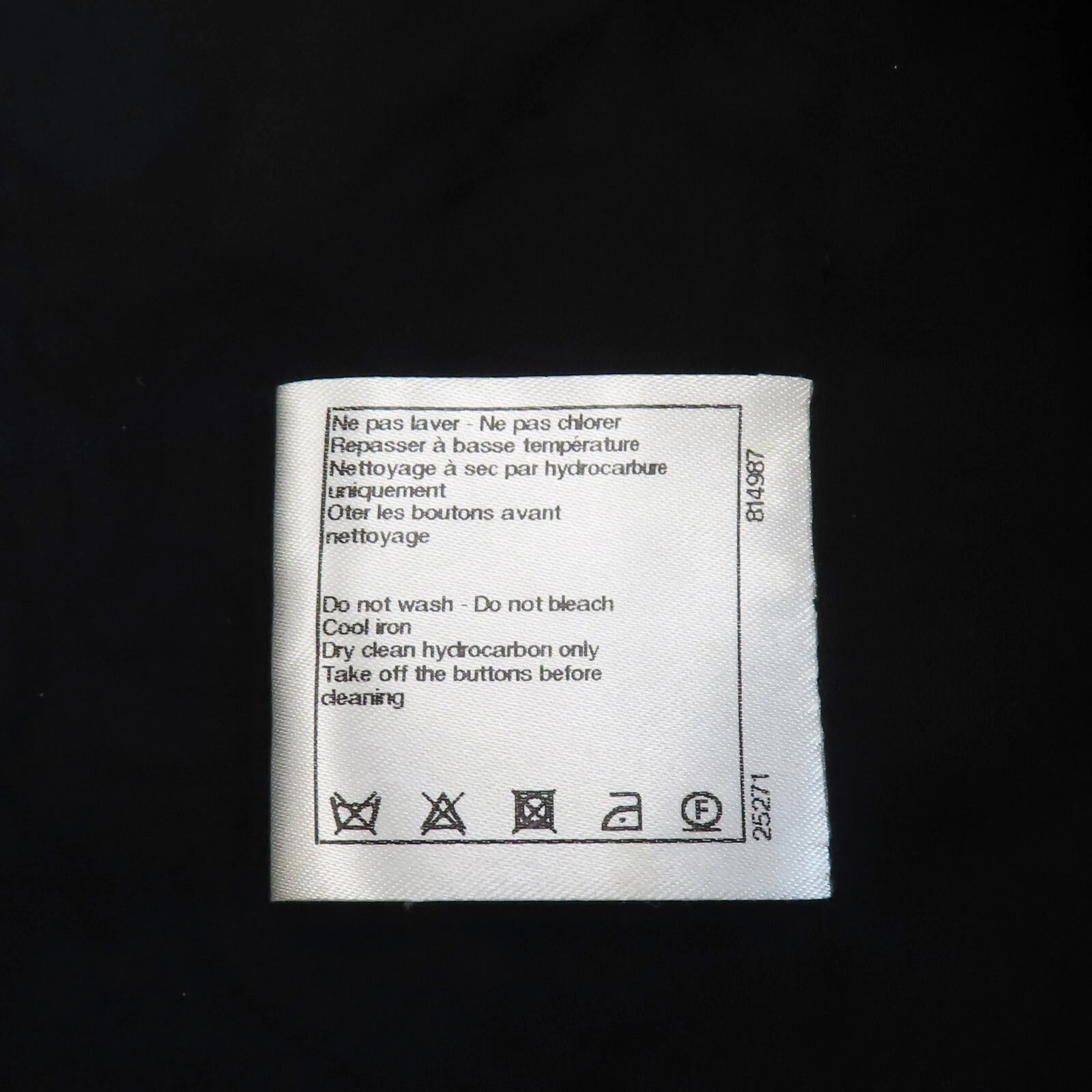 Giacca CHANEL tweed e pizzo nera taglia 36