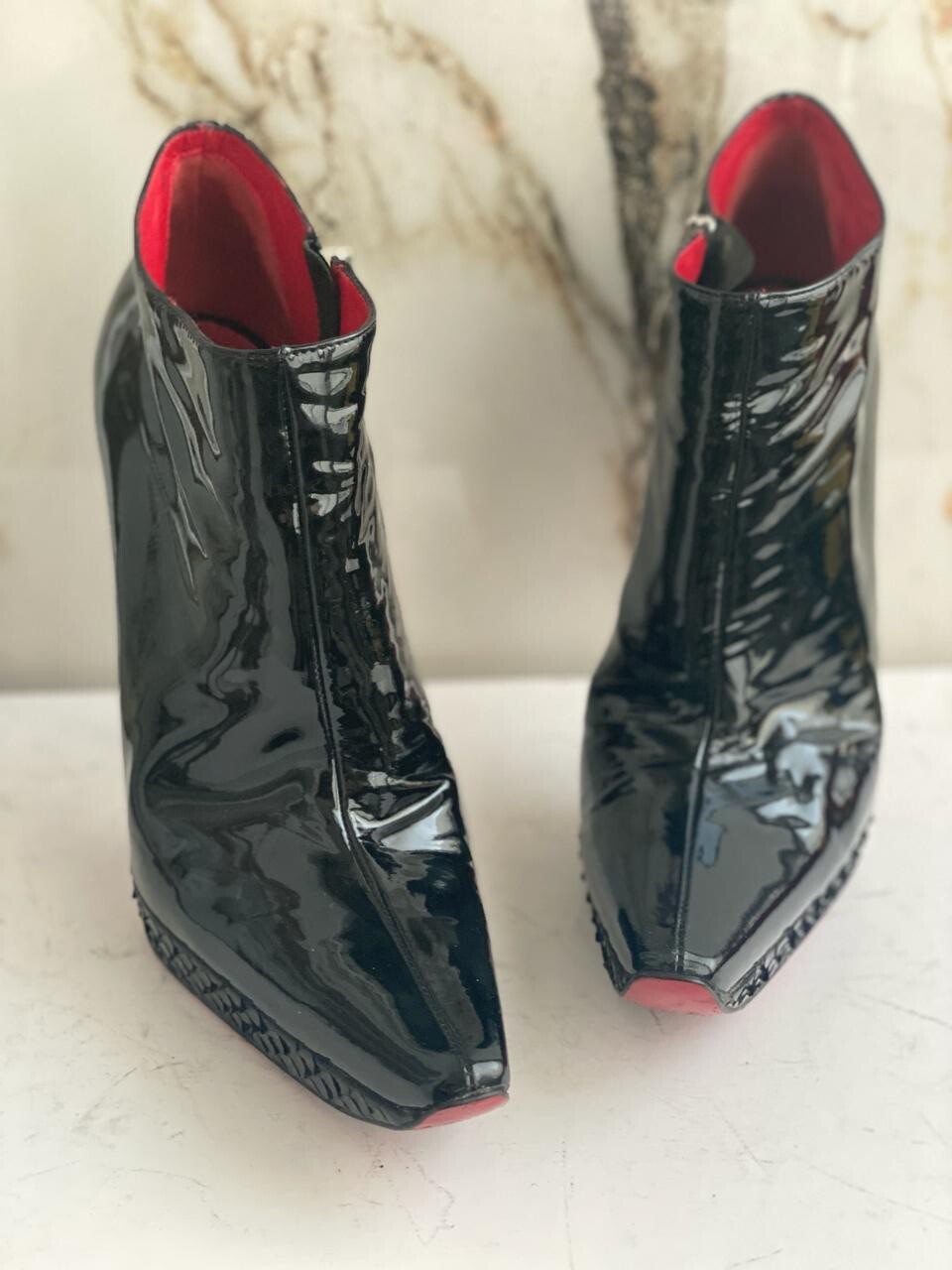 Gianmarco Lorenzi Women Leather Boots Very Rare Model Sexy Heels Size 40 image 2