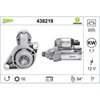 1X Starter Valeo 438219 Passend FüR Audi Seat Skoda VW VW (Faw) VW (Svw)