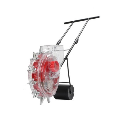 Manual Garden Seeder Roller Seeder Hand-Push Seeding Row Planter with 12 Spouts