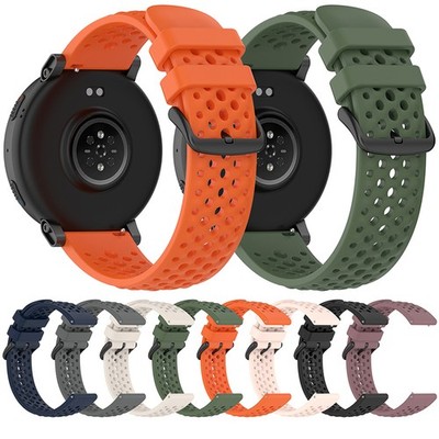 Breathable Silicone Band 22mm Watch Strap for Amazfit Active Max/Oppo watch X3