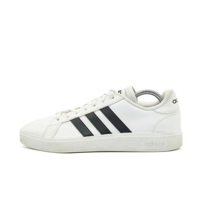 adidas Herren Courtpoint Base Sneaker Weiß/Schwarz Kunstleder Court EU 41 1/3