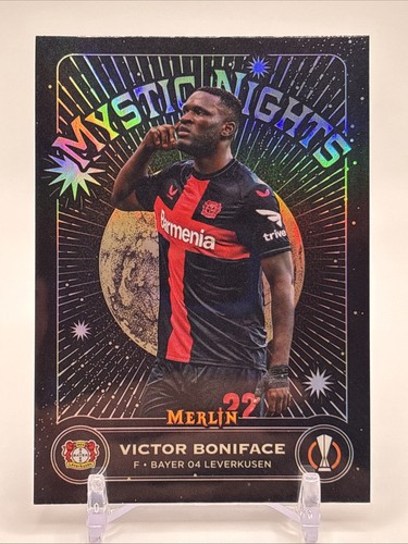 Victor Boniface #MN-12 2023 Topps Merlin UEFA Mystic Nights card