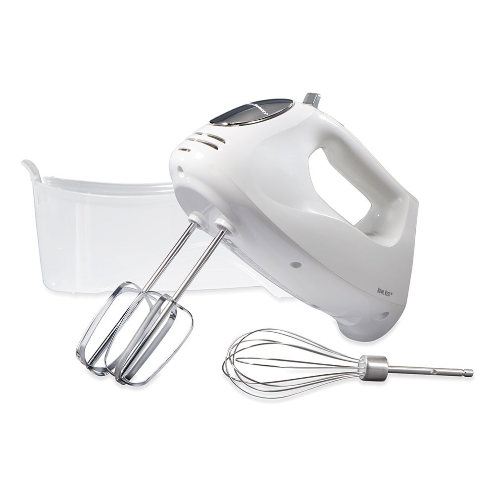 Hamilton Beach 6-Speed White Hand Mixer
