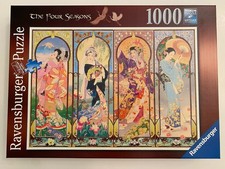 RAVENSBURGER 1000 PIECE JIGSAW PUZZLE  THE FOUR SEASONS  USED, COMPLETE
