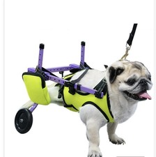 Adjustable Dog Wheelchair for Back Legs 2-Wheel Disabled Pet Wheelchair Size S