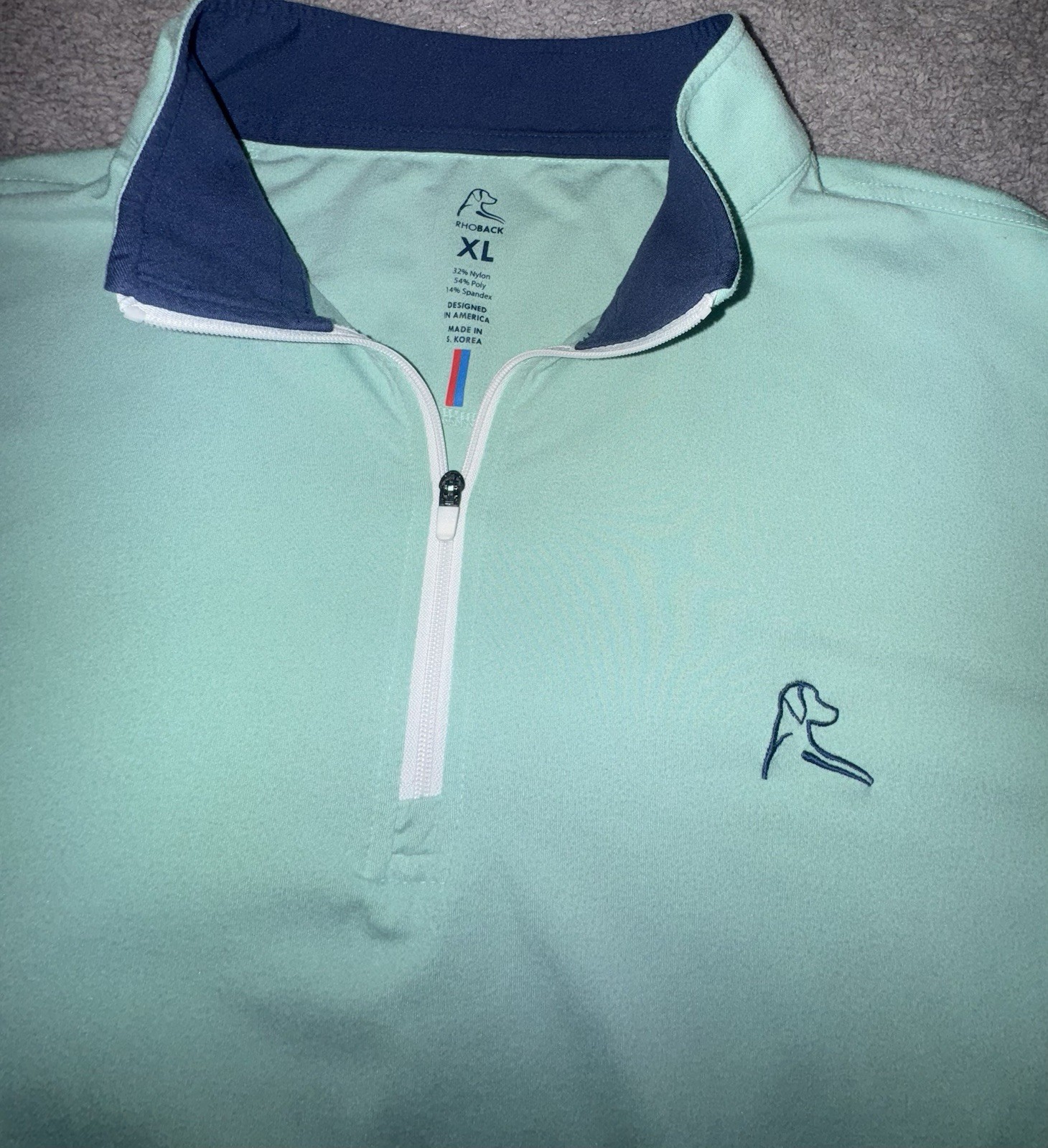 RHOBACK Tailwind Performance Q-Zip Size Mens’s XL - image 1