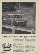 1957 Chevy Bel Air Ad General Motors Vintage Magazine Advertisement 57