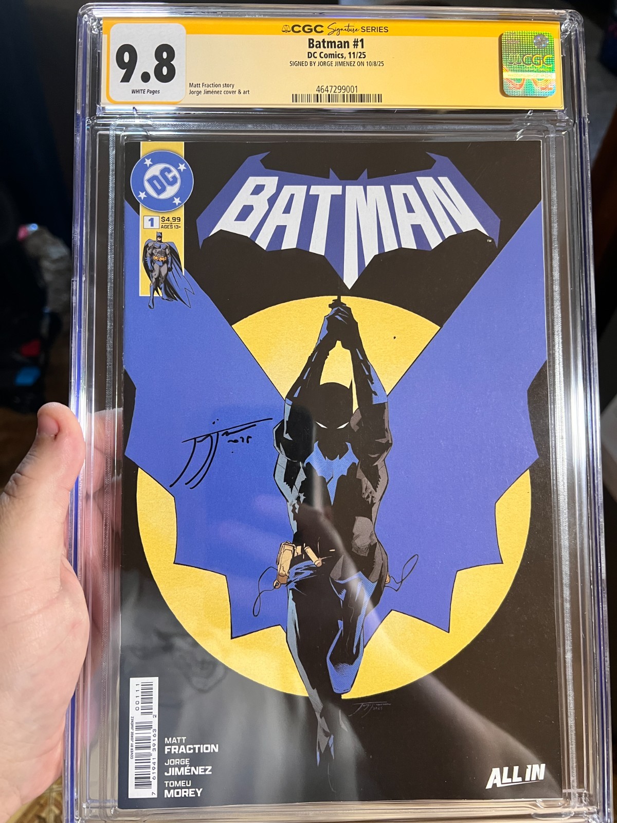 Batman #1 (2025) CGC 9.8 SS JORGE JIMENEZ