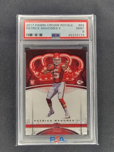 2017 Panini Crown Royale🔥Patrick Mahomes🔥 RC #84 PSA 9💎MINT💎