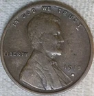 1915 S Lincoln Cent VG+ w/ dinged mint mark. Free Shipping.