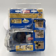 New Ryobi A99DLK1 Wood Door Lock Installation Kit Deadbolts & Locksets Free Ship