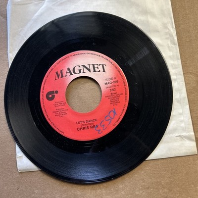 Chris Rea Let's Dance/I Don't Care Anymore 1987 Magnet 45