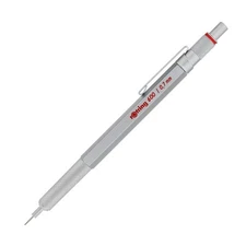 rOtring 600 Silver Mechanical Pencil 0.7mm Precision Drawing Ergonomic Design