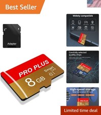 Versatile 8GB Micro SD Card with Adapter - Perfect for Phones, Cameras, and More