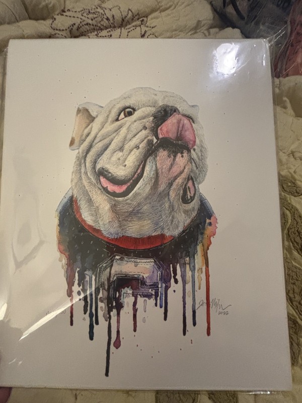 GEORGIA BULLDOGS FOOTBALL NATIONAL CHAMPIONSHIP Numbered Print by Jess Milner