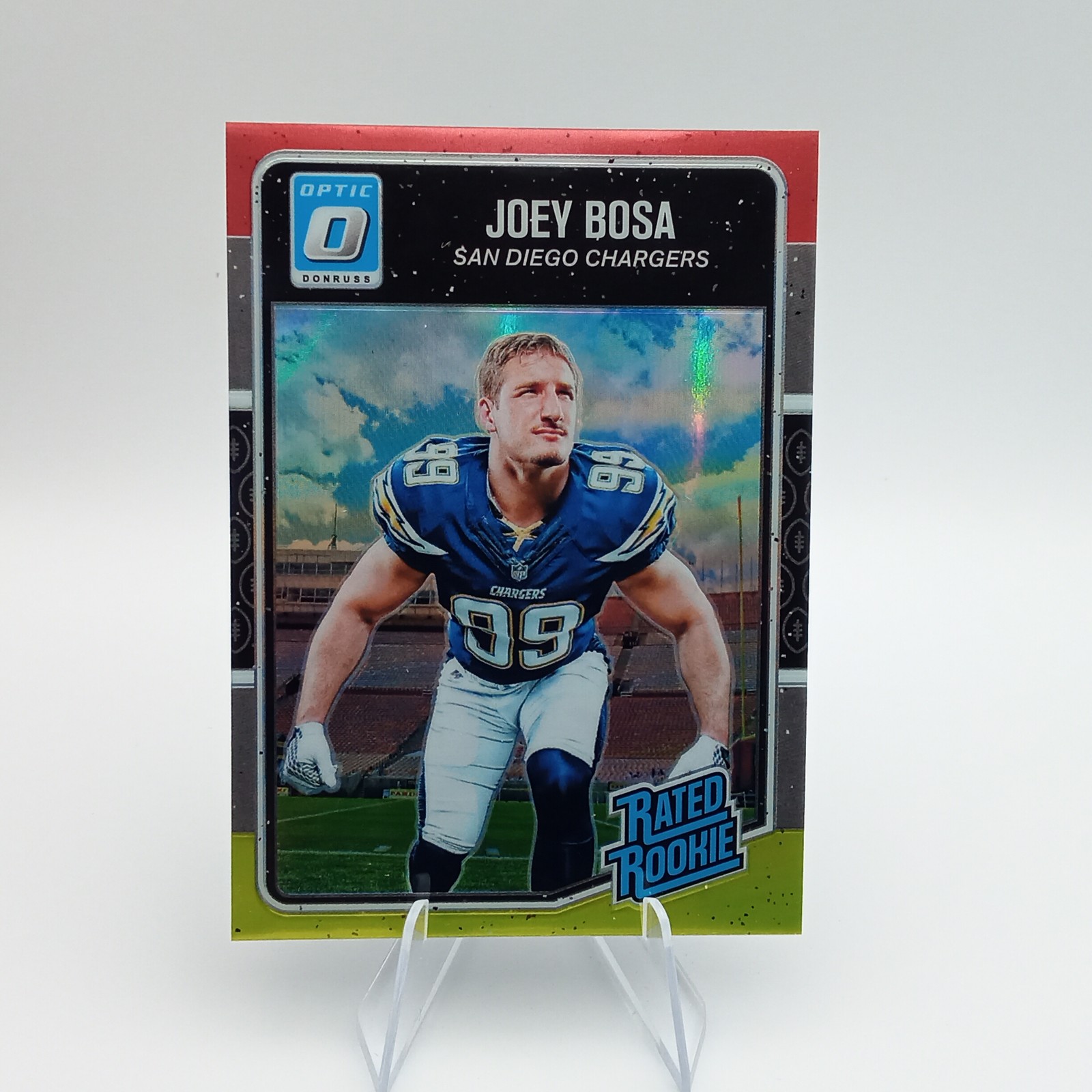 Joey Bosa Panini Donruss Optic #175 Red & Yellow