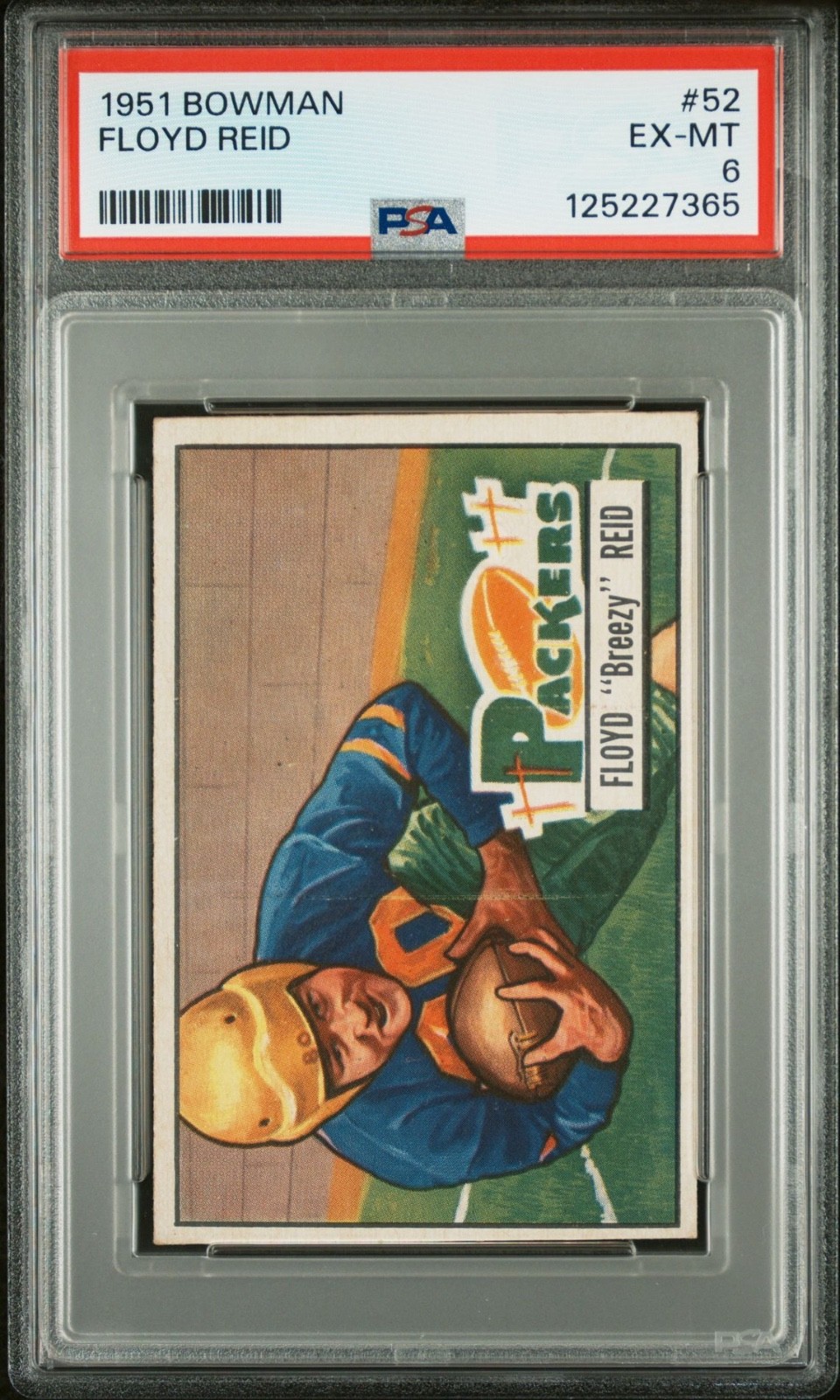 1951 Bowman Floyd Reid 52 PSA EX-MT 6