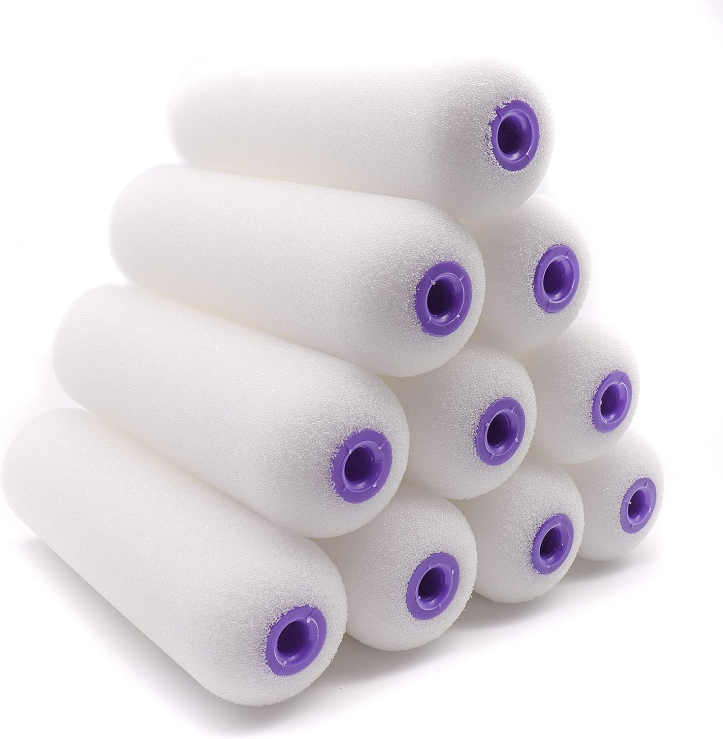 High Density Foam Paint Roller Sleeves (Sponge) X10 | Mini/Small 4 Inch | the Mi