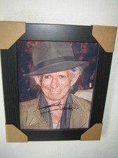 Keith Richards signed framed photograph 8x10 inches with CoA 
