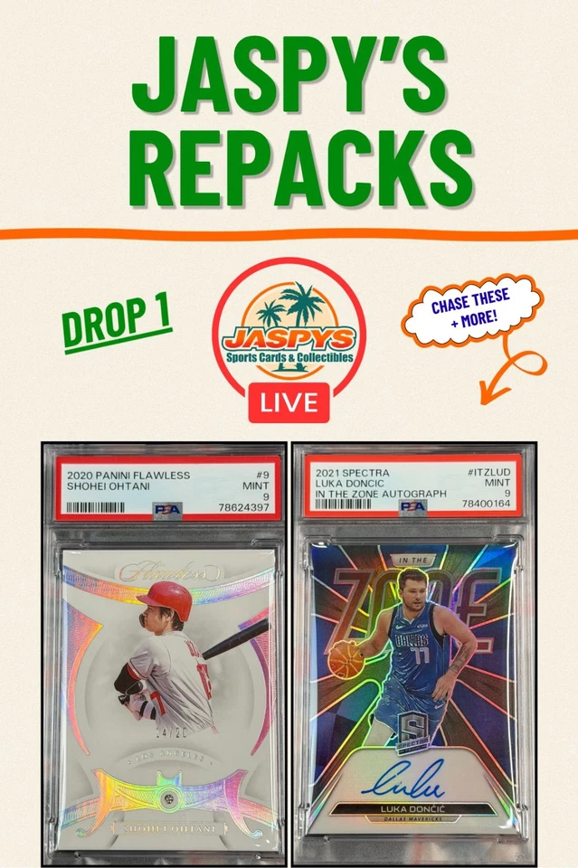 JASPY'S REPACK - HIGH END GRAIL + CHASERS! $1 START!
