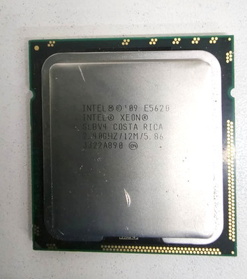 Intel Xeon 09 E5620 SLBV4 COSTA RICA 2.40GHz/12M/5.86 Processor 3322A890 Tested.