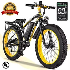 Electric Bike Adult 26" Fat Tire 1500W Peak Motor Electric Bicycle 34Mph E Bike