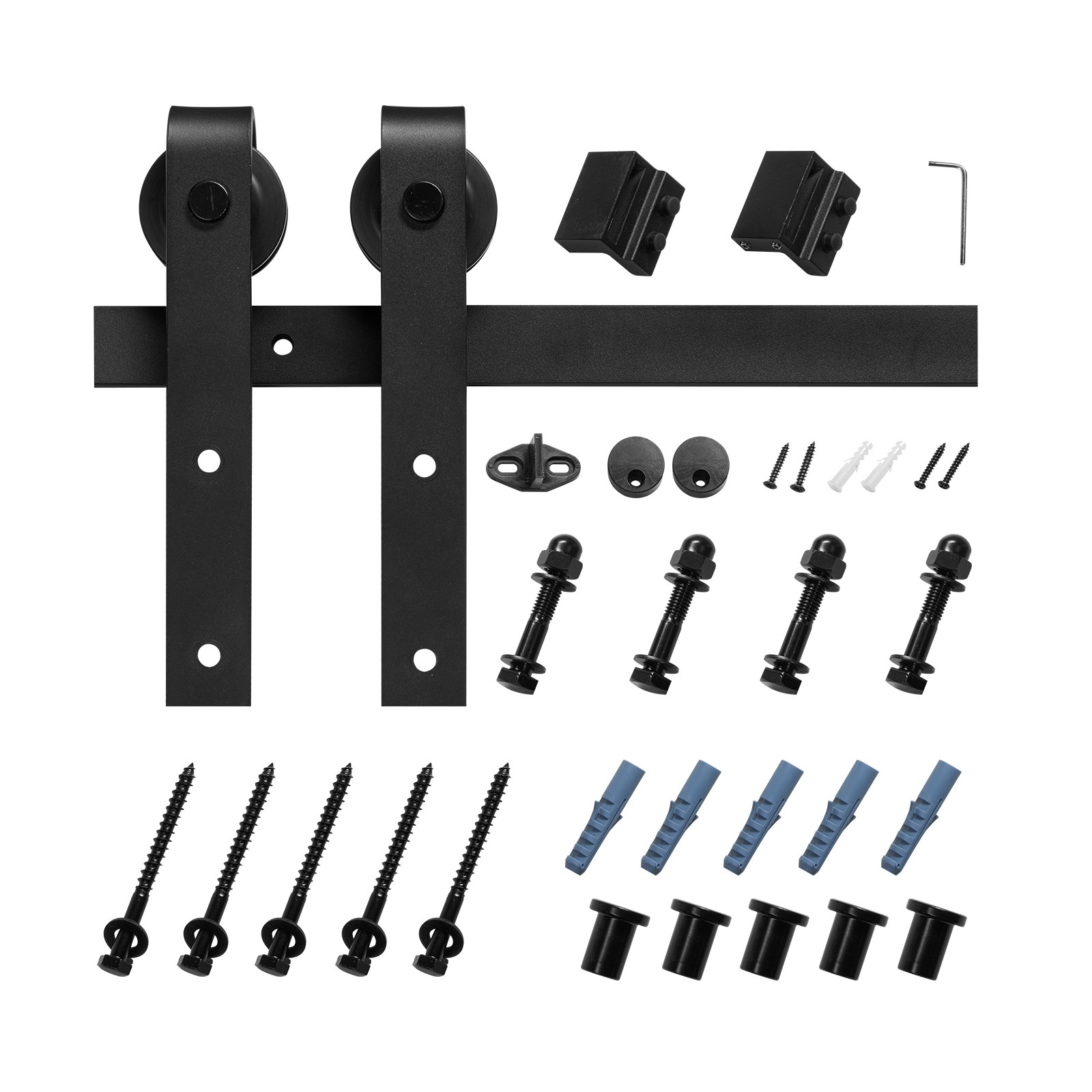 Kit Rail pour Porte de Grange Coulissante 150 cm Silencieux et Fluide