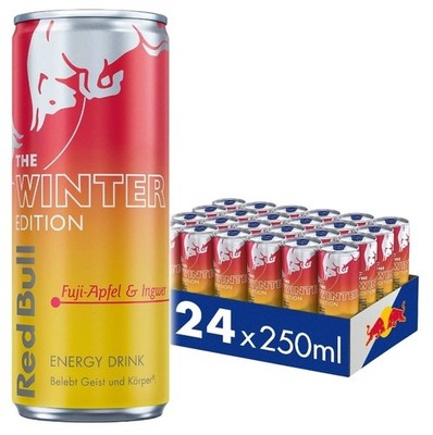 Red Bull Winter Edition Fuji-Apfel & Ingwer 2025 24 x 0,25 L inkl. 6  DPG Pfand