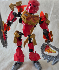LEGO Bionicle Tahu Master of Fire Action Figure w/ Flame Swords (No Box)