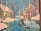 SVEND SVENDSEN (1864-1945), Norway / Illinois, Orig. Oil, "Evening Snow Scene" — photo 4