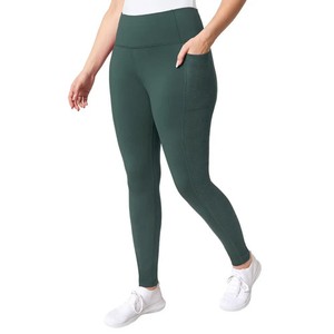 Mondetta Women's High Rise Tight Leggings - Moisture Wicking Athletic Leggings With Side Pockets