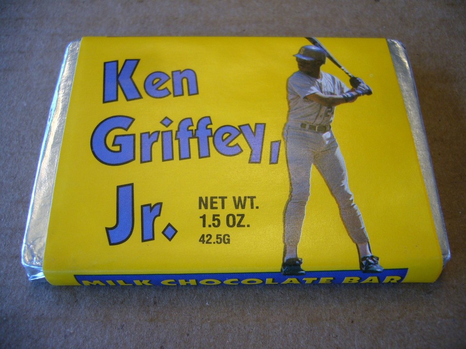 KEN GRIFFEY JR. 1989 Pacific UNOPENED Milk Chocolate YELLOW WRAPPER ...