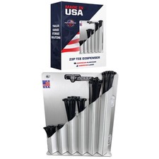 544 Aluminum Zip Tie Cable Storage Holder Rack - Made in USA - Enclosed Race ...