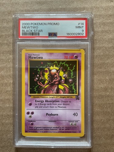 Mewtwo graded PSA 9 for sale on eBay