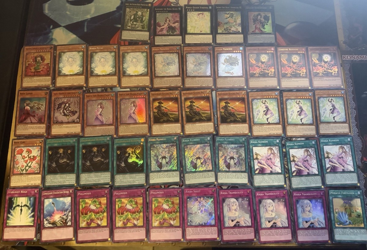 Yugioh Rikka Plant Deck W/ Extra Deck + Bonus Yugioh Rikka Plant Deck W/ Extra Deck + Bonus