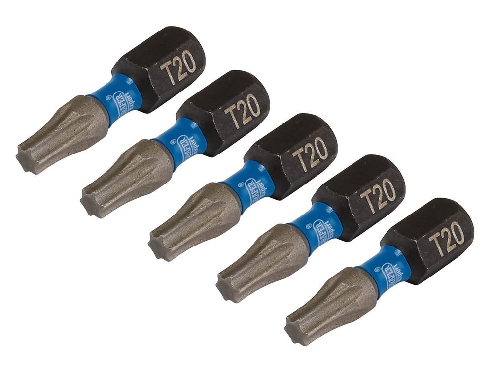 Draper Expert 05493 5pc TX-STAR Impact Screwdriver Bits, T20 x 25mm, 1/4"" Hex - Image 5