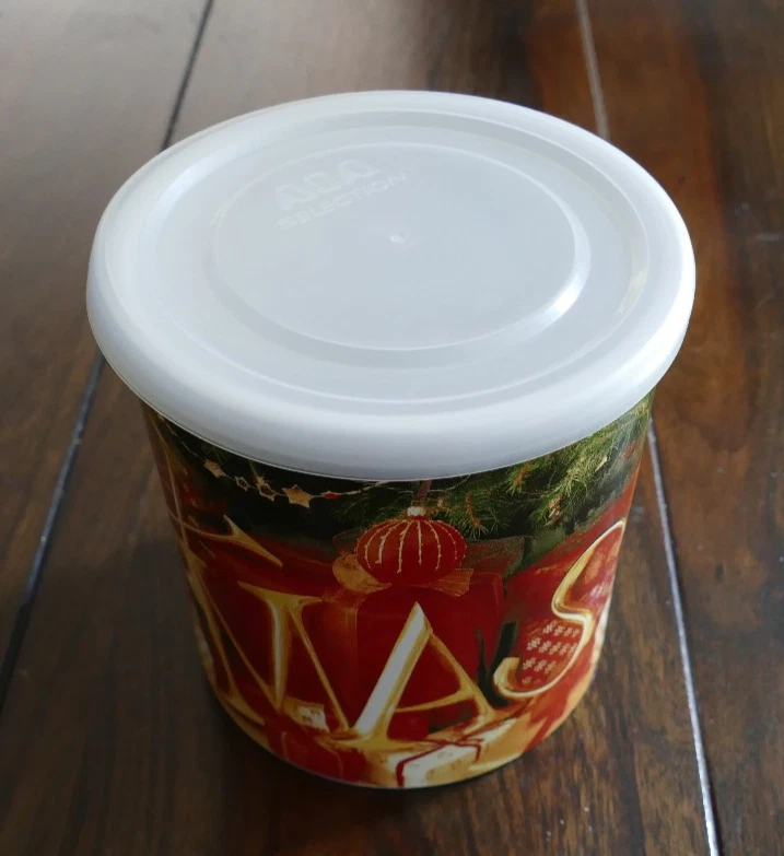 Große Dose Keksdose Weihnachten Porzellan Büchse Vorrat Behälter  14 cm - Bild 1 von 4